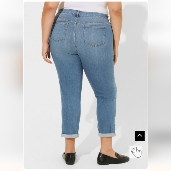 Perfect Boyfriend Ankle Premium Stretch Mid-Rise Jean, Size 26 Regular - Picture 5 of 12